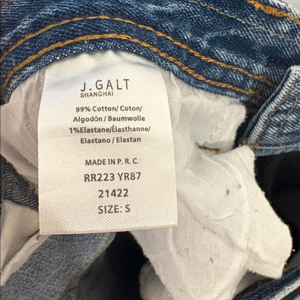 John Galt Denim Maxi Skirt with Pocket - Picture 3 of 6